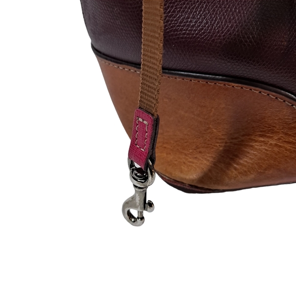 Dooney & Bourke Dover Large Tote Bag Red Pebble Grain - Picture 8 of 16